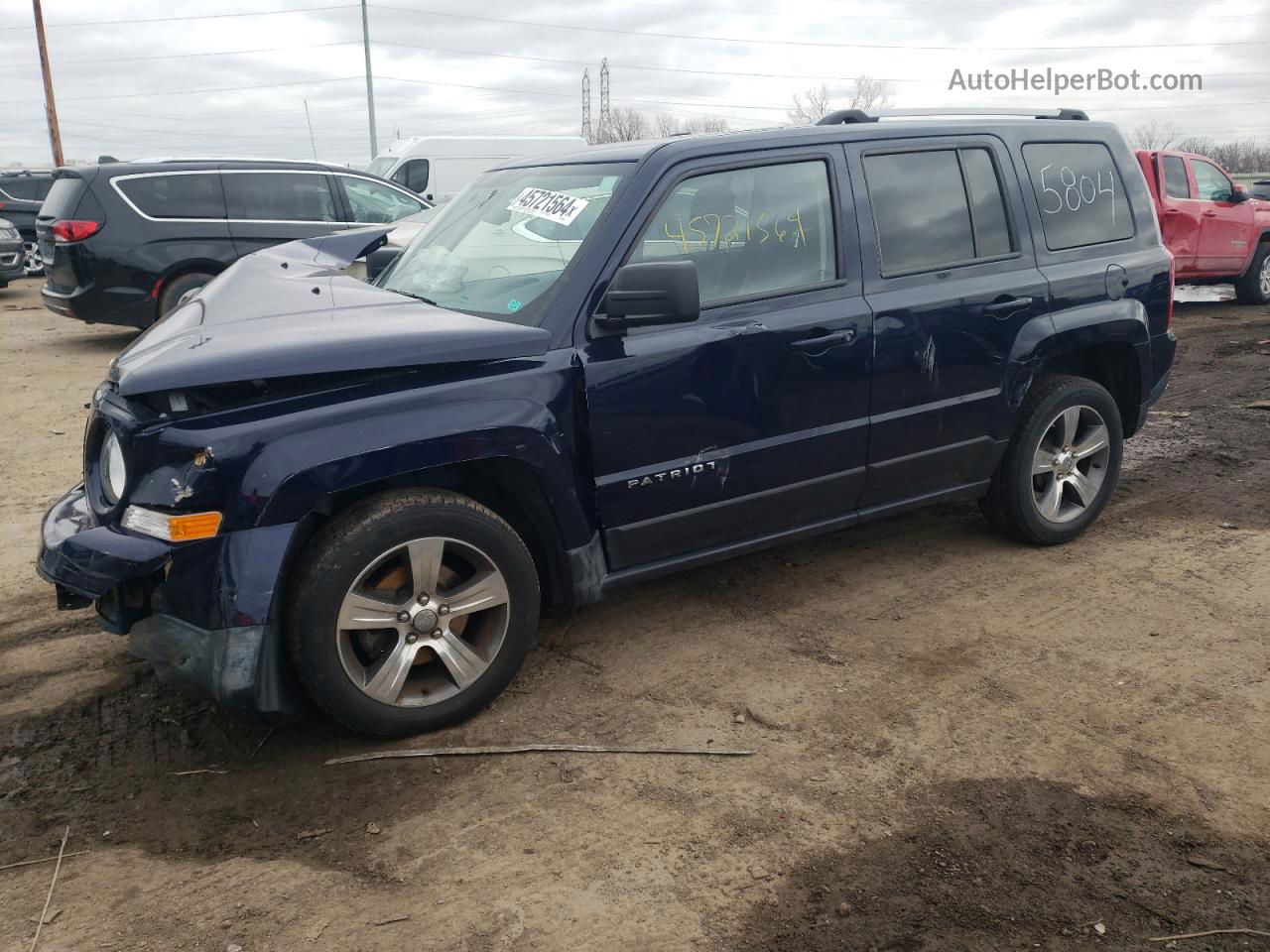 2016 Jeep Patriot Latitude Blue vin: 1C4NJPFA4GD705804