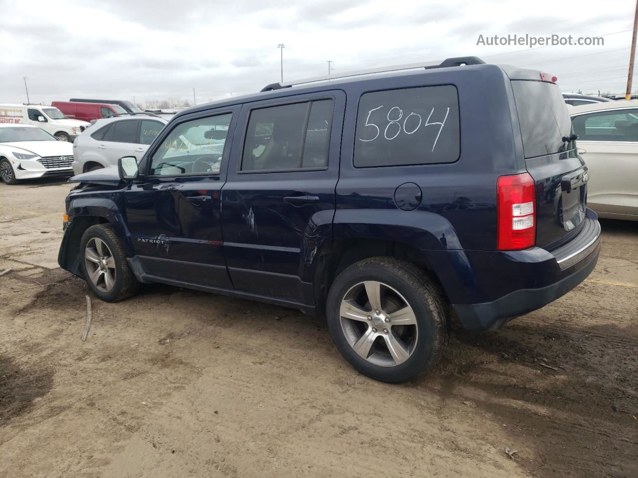 2016 Jeep Patriot Latitude Синий vin: 1C4NJPFA4GD705804