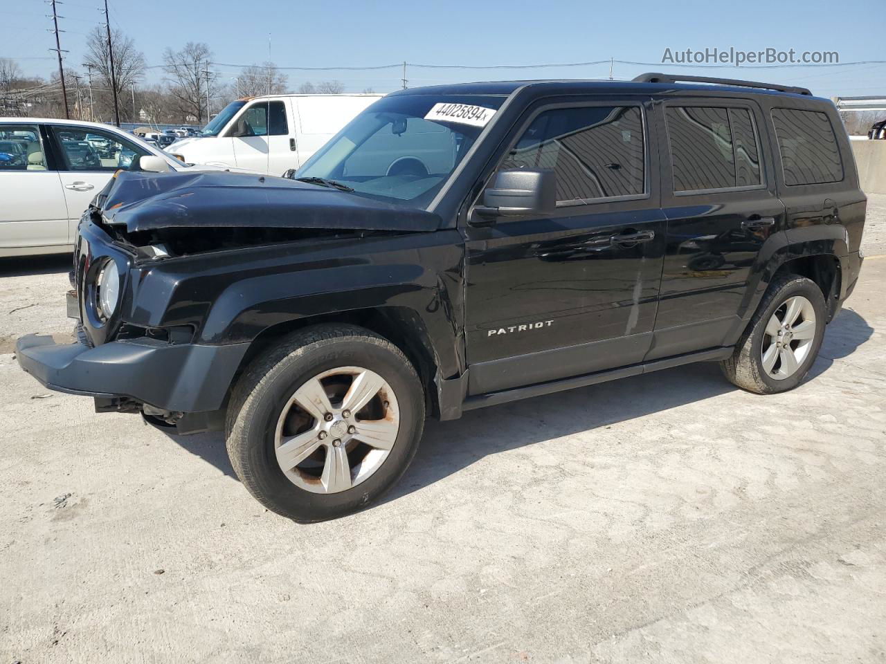 2014 Jeep Patriot Latitude Черный vin: 1C4NJPFA5ED691747