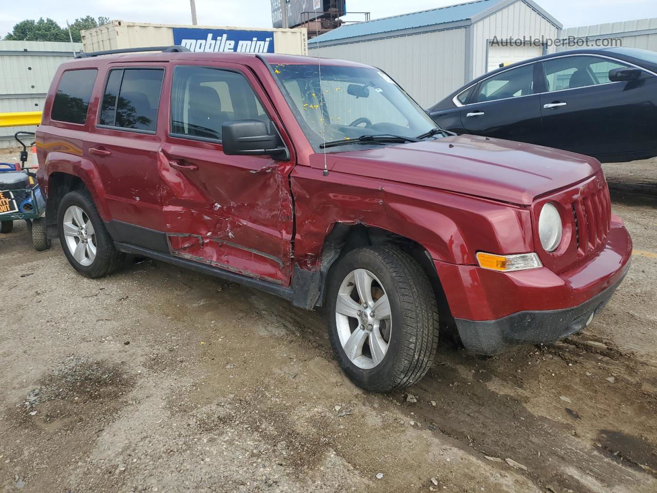 2014 Jeep Patriot Latitude Red vin: 1C4NJPFA5ED699895