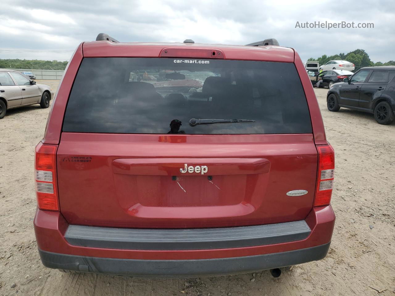 2014 Jeep Patriot Latitude Maroon vin: 1C4NJPFA6ED691854