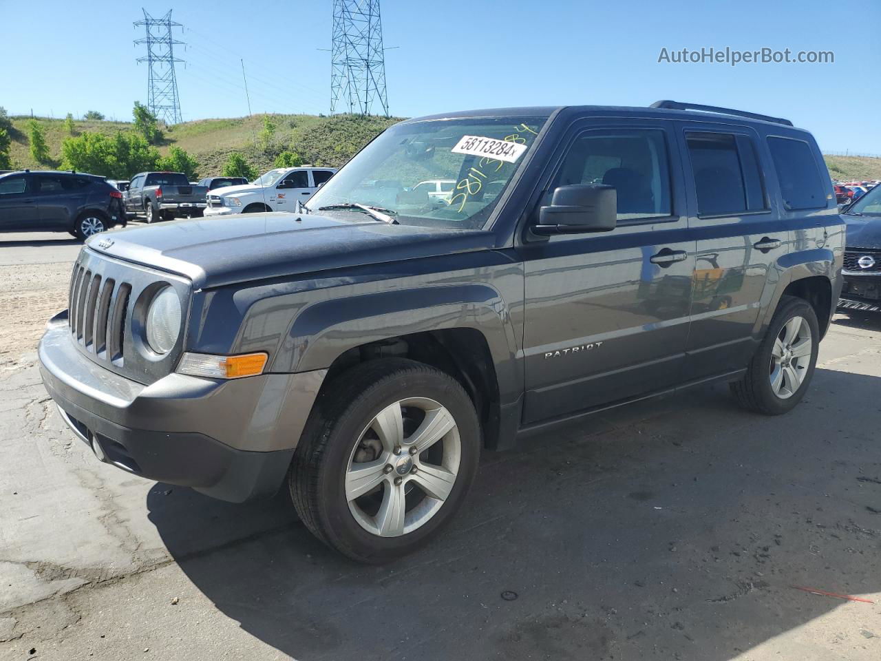 2016 Jeep Patriot Latitude Серый vin: 1C4NJPFA6GD794274