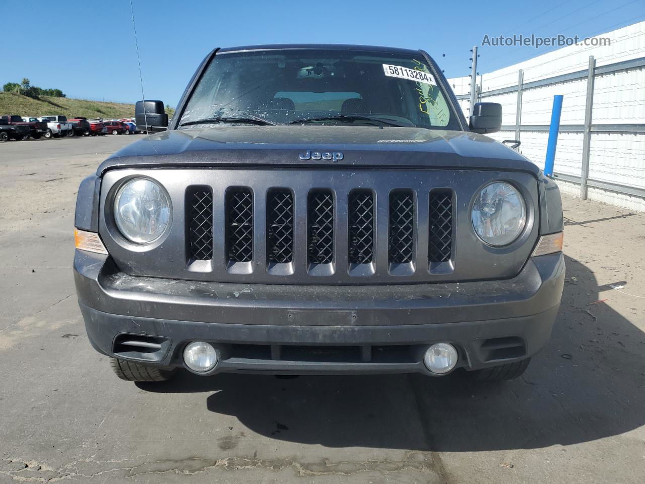 2016 Jeep Patriot Latitude Серый vin: 1C4NJPFA6GD794274