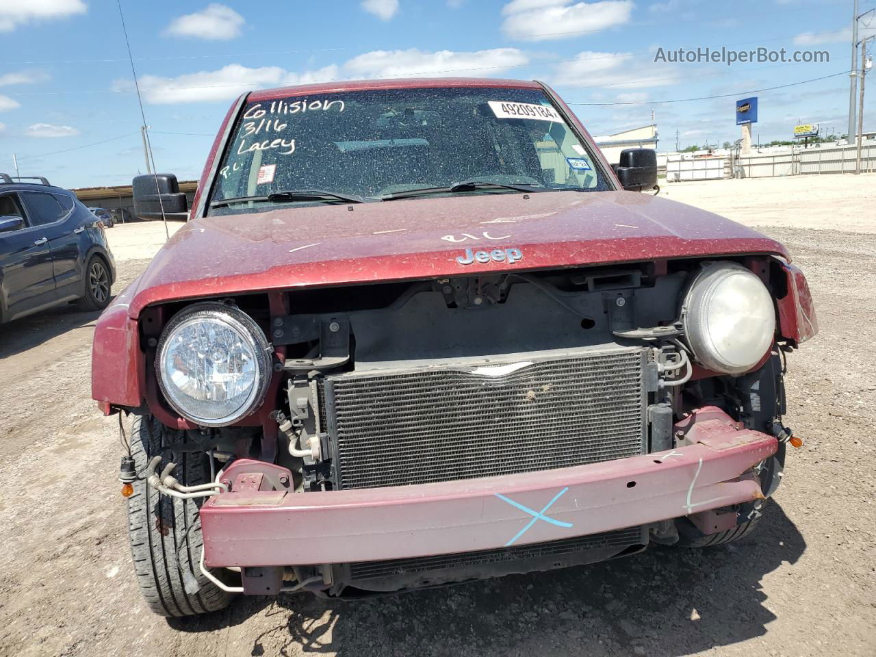 2012 Jeep Patriot Latitude Red vin: 1C4NJPFA7CD684473