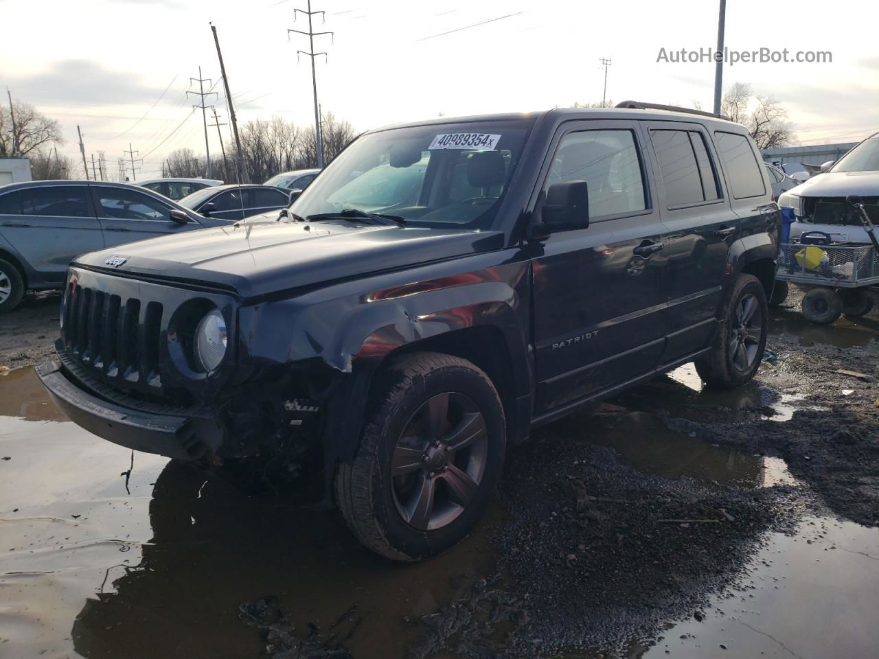 2014 Jeep Patriot Latitude Charcoal vin: 1C4NJPFA7ED856424