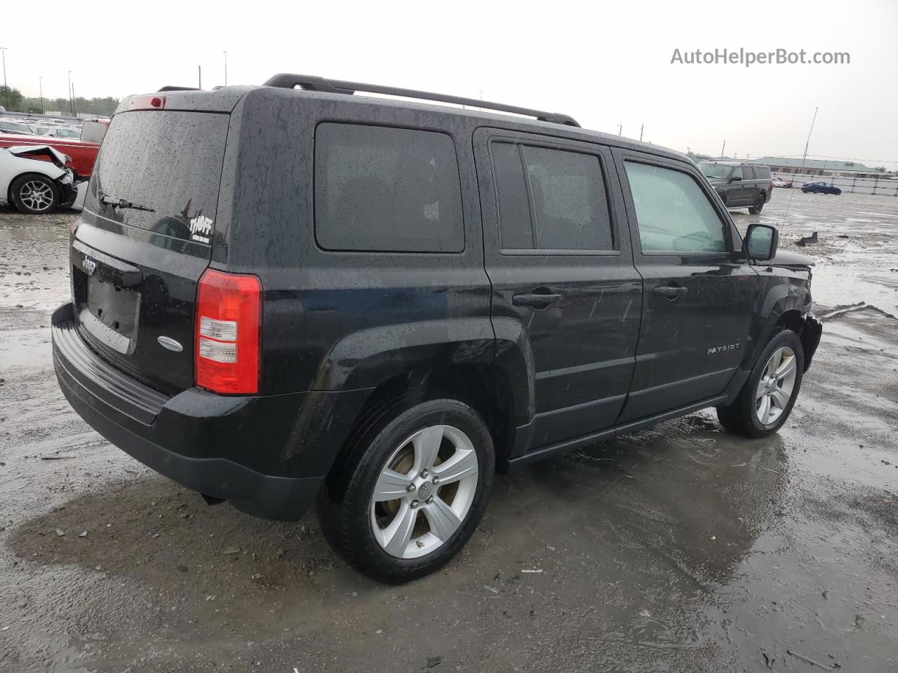 2012 Jeep Patriot Latitude Black vin: 1C4NJPFA8CD575438