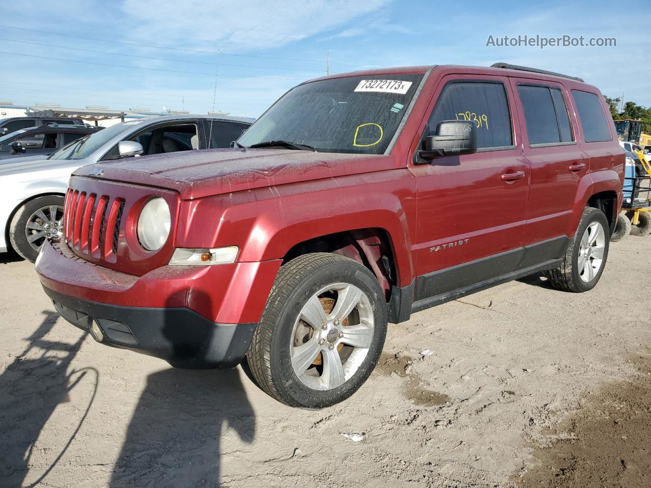 2012 Jeep Patriot Latitude Красный vin: 1C4NJPFA8CD622760