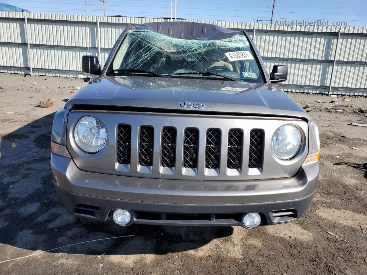 2014 Jeep Patriot Latitude Серый vin: 1C4NJPFA8ED624771