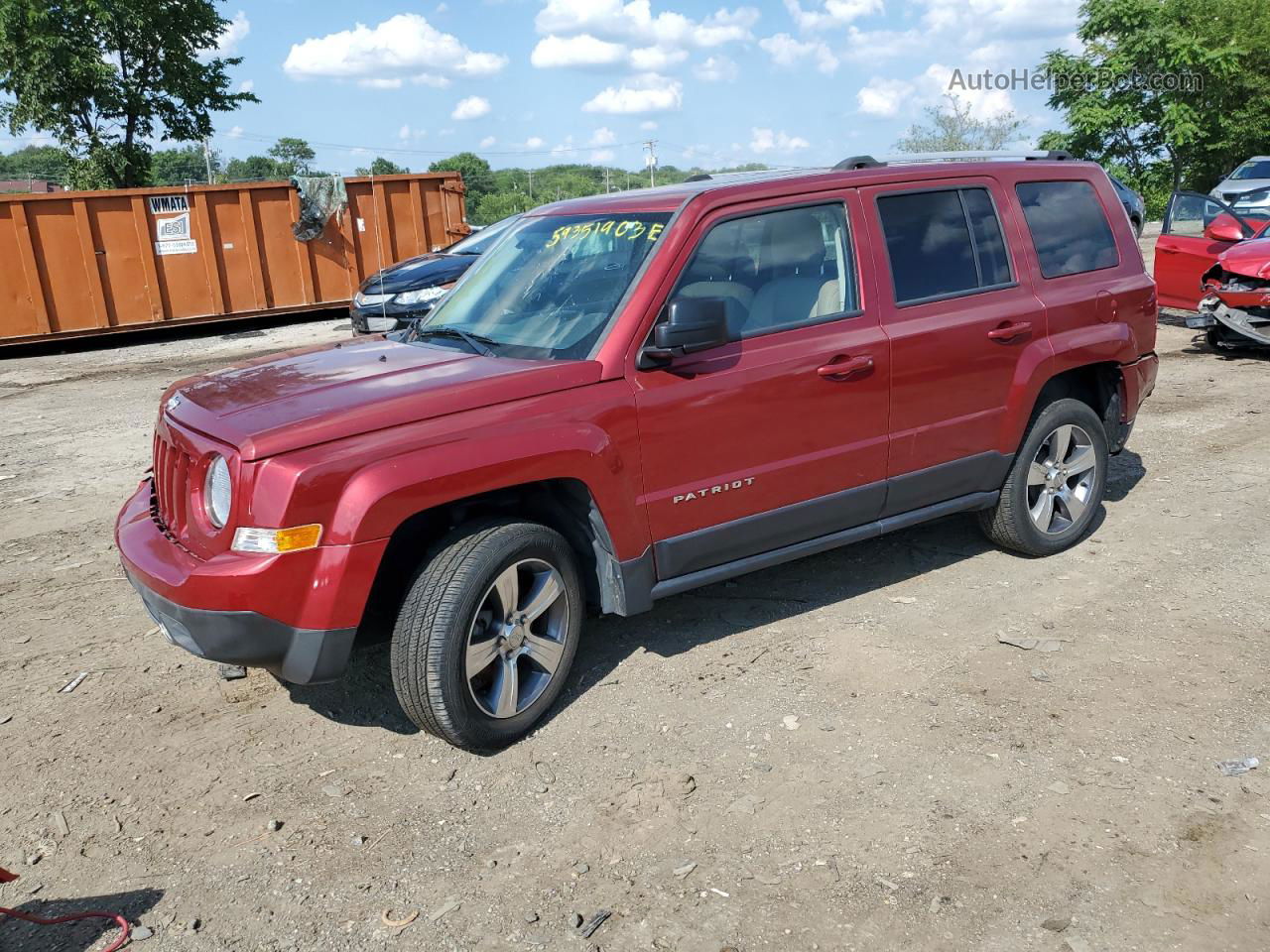 2016 Jeep Patriot Latitude Красный vin: 1C4NJPFA8GD642819