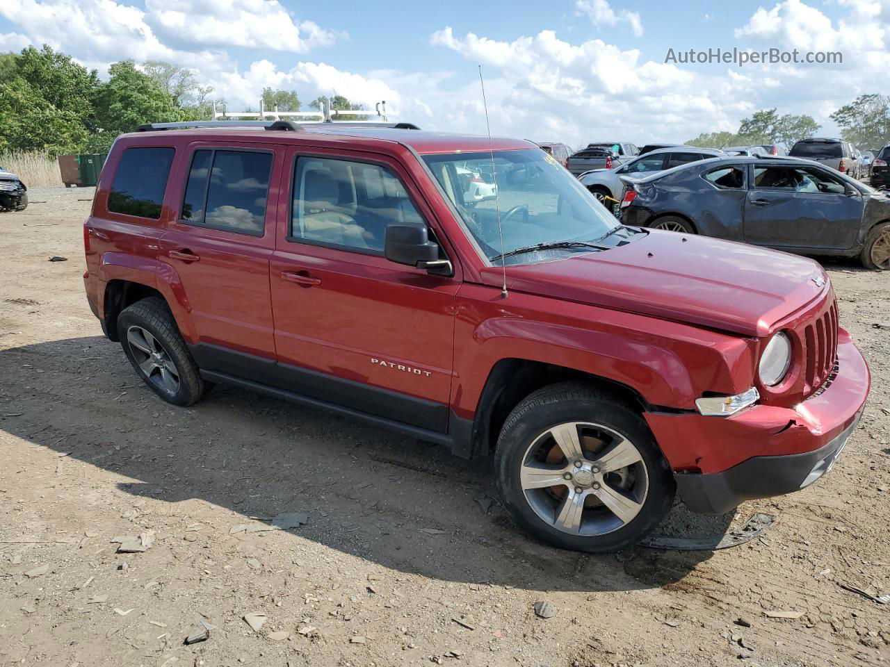 2016 Jeep Patriot Latitude Красный vin: 1C4NJPFA8GD642819