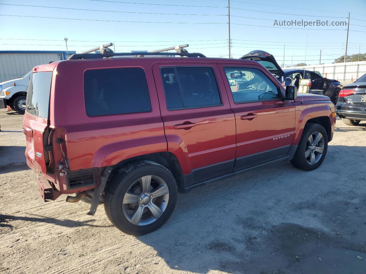 2014 Jeep Patriot Latitude Красный vin: 1C4NJPFA9ED767079