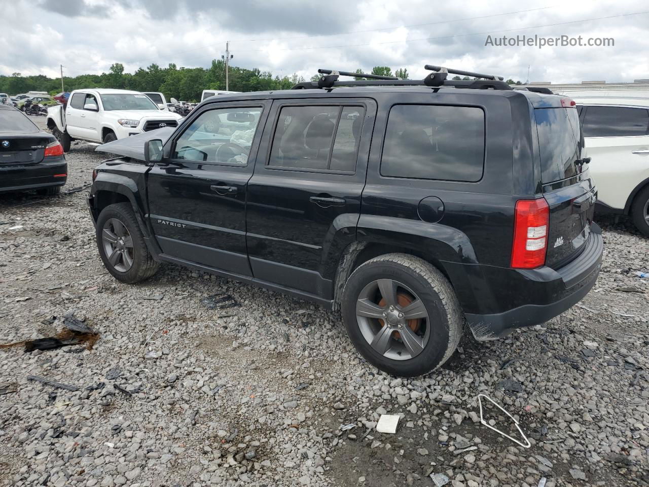 2014 Jeep Patriot Latitude Черный vin: 1C4NJPFA9ED851080