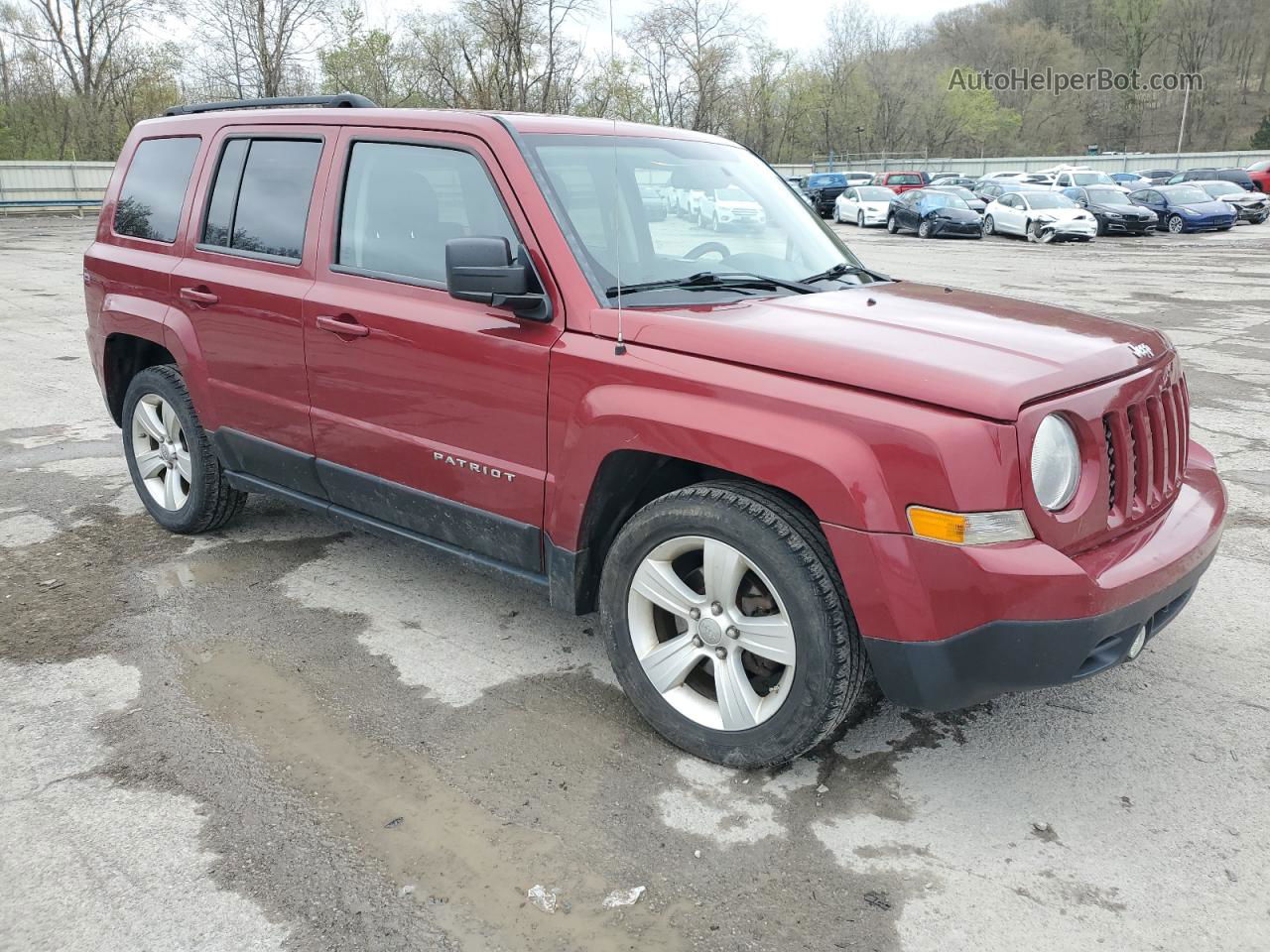 2012 Jeep Patriot Latitude Red vin: 1C4NJPFAXCD622792