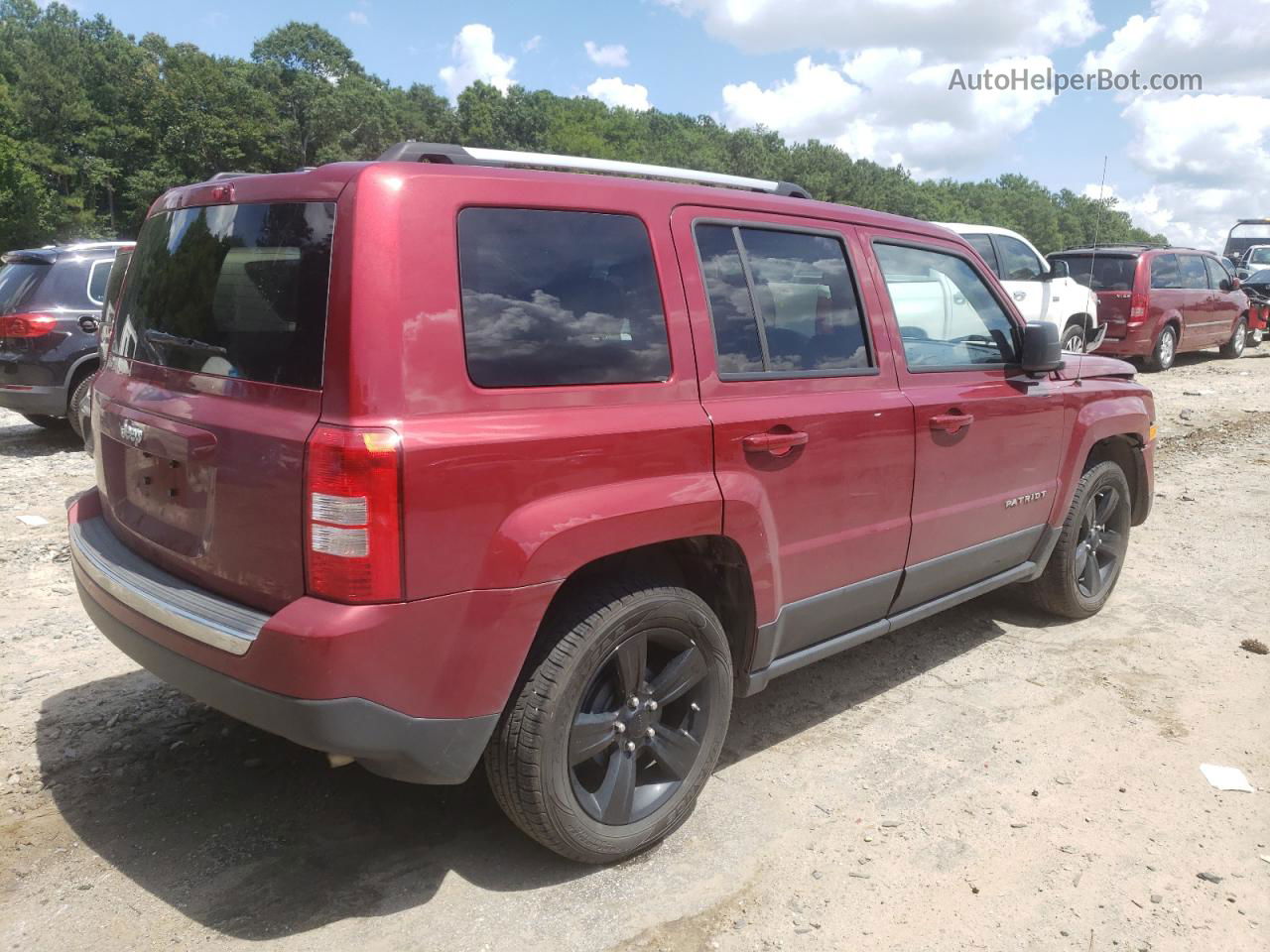 2012 Jeep Patriot Latitude Burgundy vin: 1C4NJPFAXCD690302