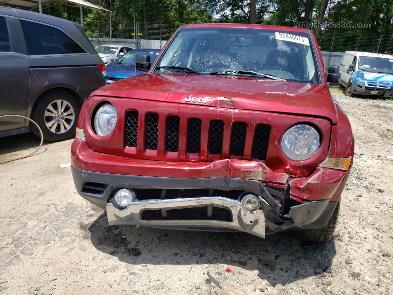 2012 Jeep Patriot Latitude Burgundy vin: 1C4NJPFAXCD690302