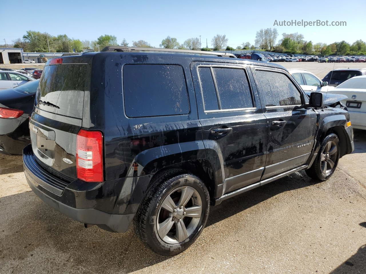 2014 Jeep Patriot Latitude Черный vin: 1C4NJPFAXED662583