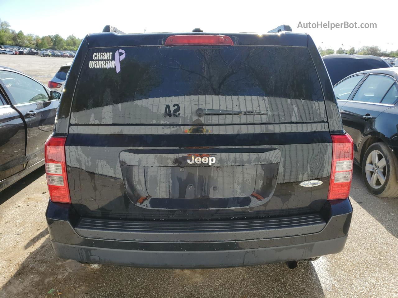 2014 Jeep Patriot Latitude Черный vin: 1C4NJPFAXED662583