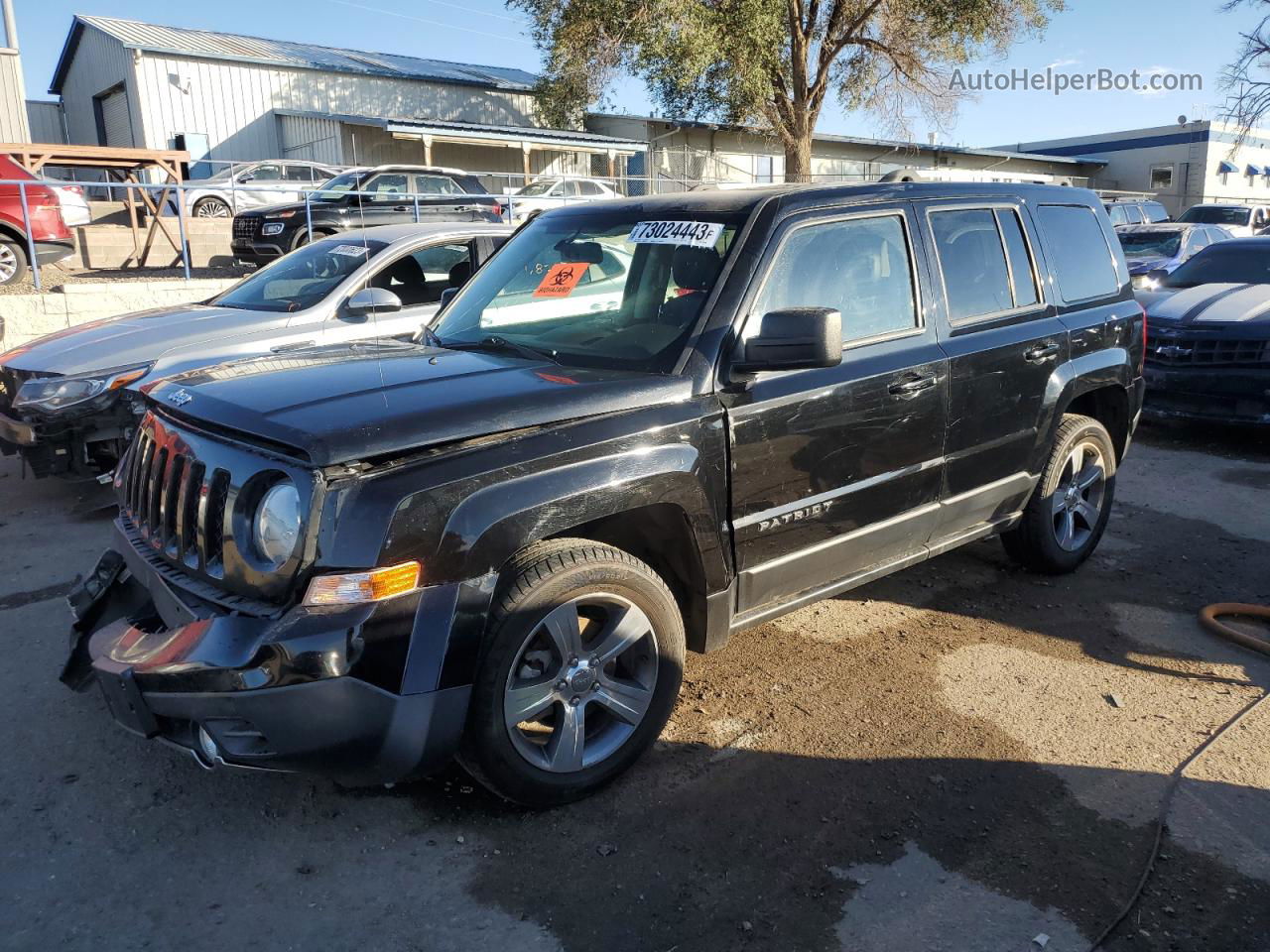 2016 Jeep Patriot Latitude Черный vin: 1C4NJPFAXGD727418