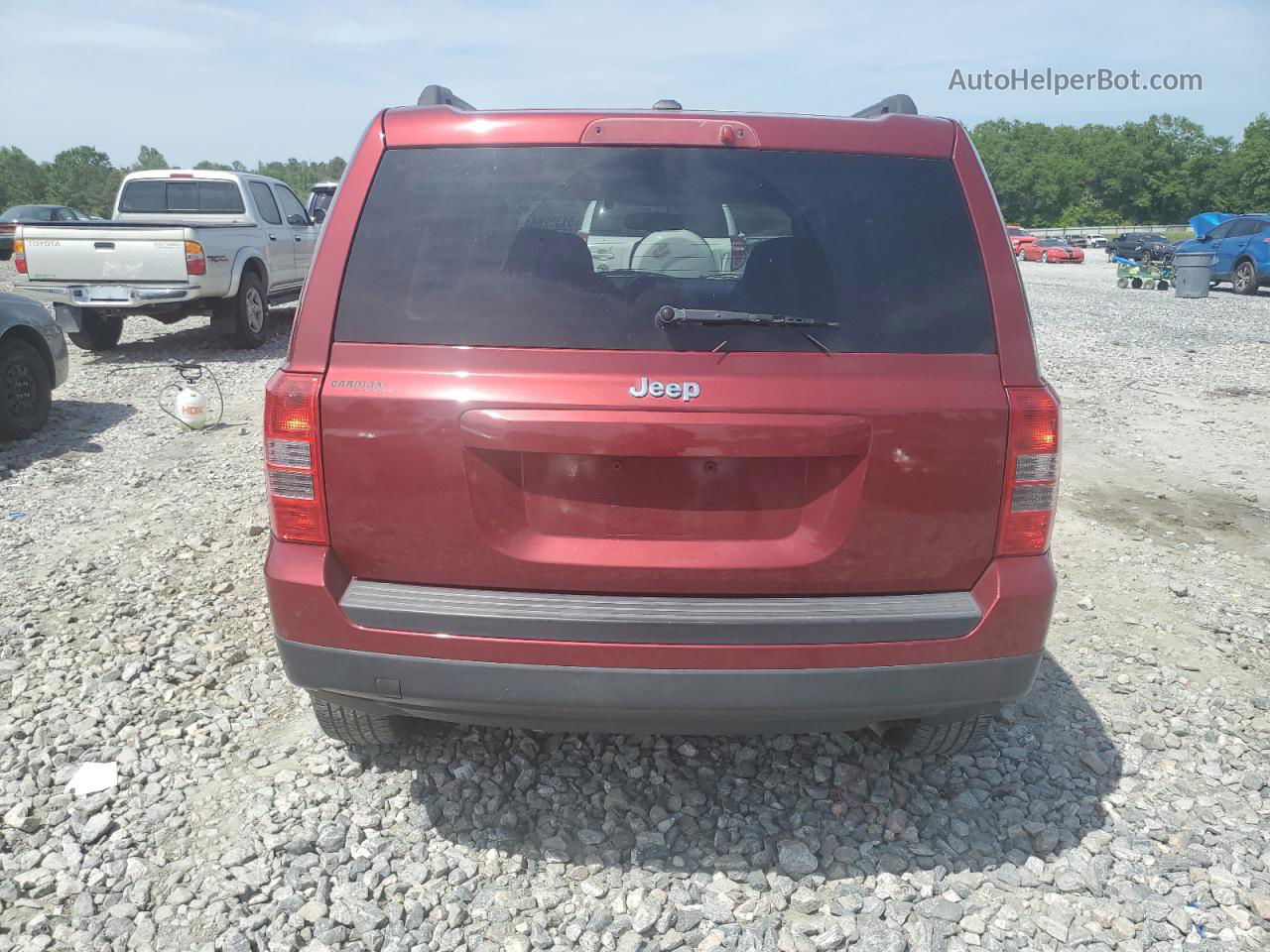 2014 Jeep Patriot Latitude Red vin: 1C4NJPFB0ED507727