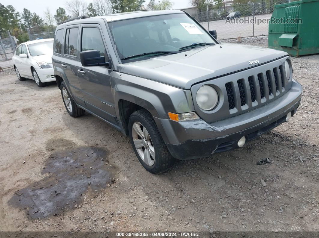 2012 Jeep Patriot Latitude Gray vin: 1C4NJPFB1CD590016