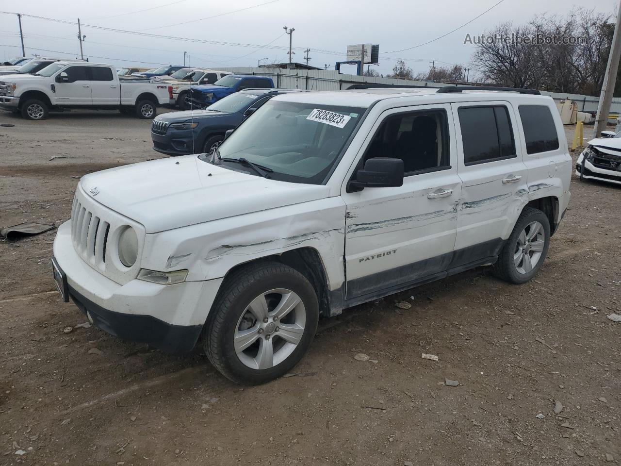 2014 Jeep Patriot Latitude White vin: 1C4NJPFB1ED720962