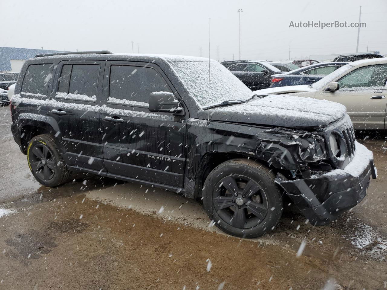 2014 Jeep Patriot Latitude Black vin: 1C4NJPFB1ED785679