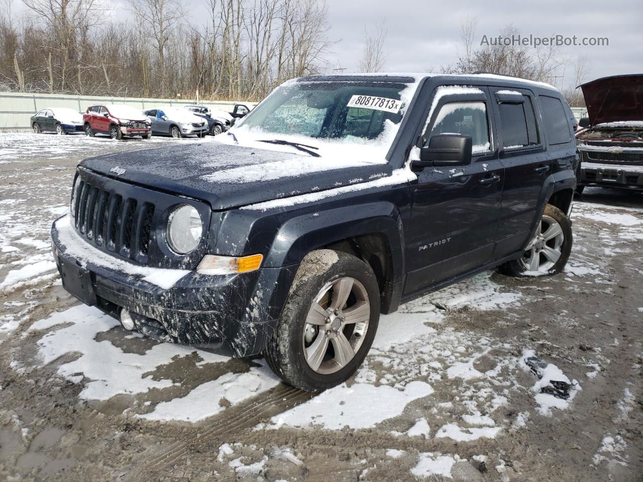 2014 Jeep Patriot Latitude Gray vin: 1C4NJPFB1ED853740