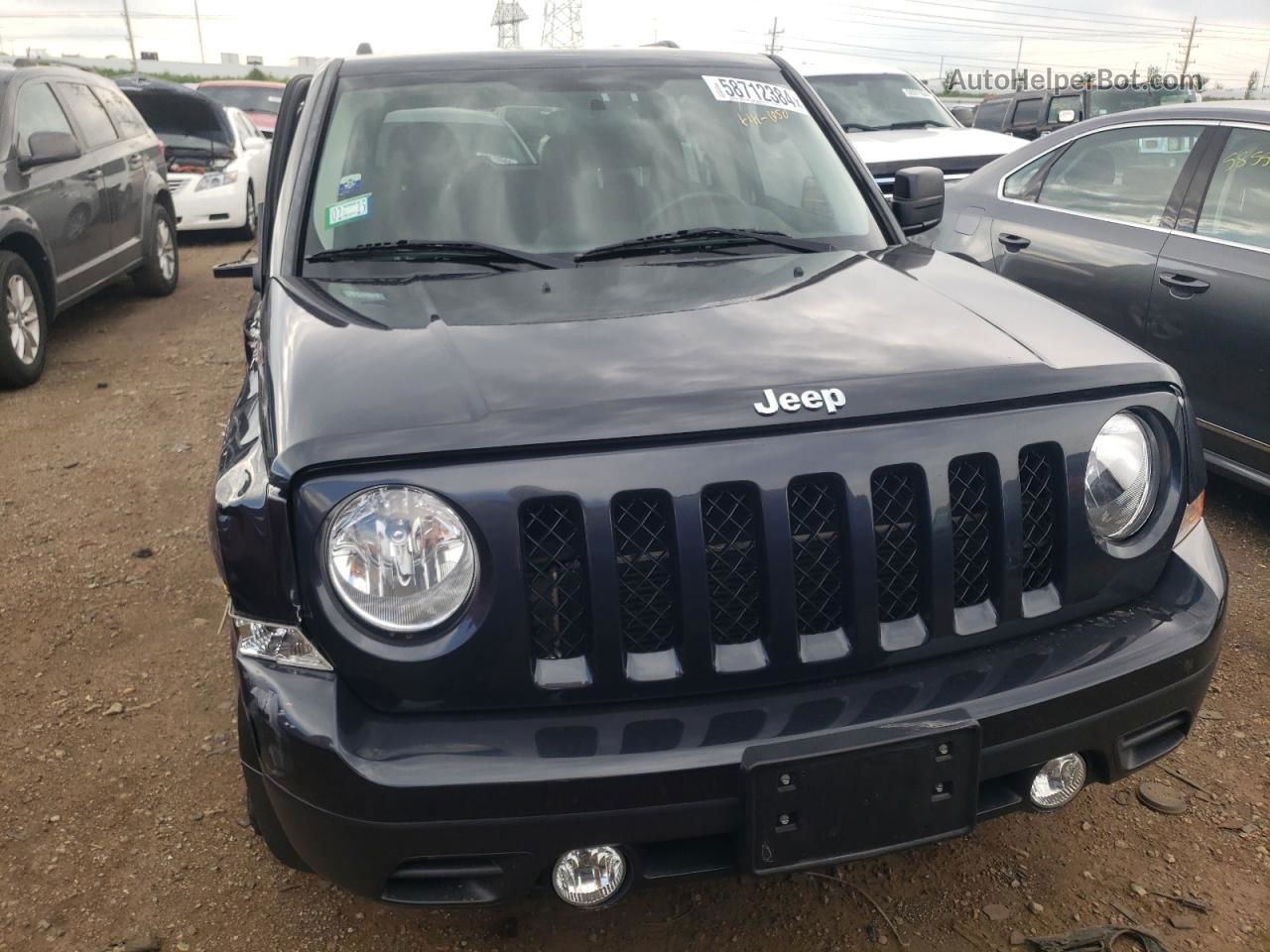 2014 Jeep Patriot Latitude Черный vin: 1C4NJPFB1ED864706