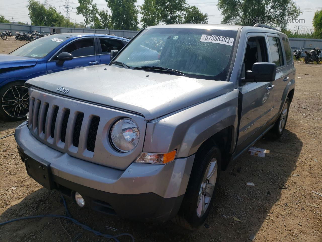 2014 Jeep Patriot Latitude Gray vin: 1C4NJPFB1ED912530