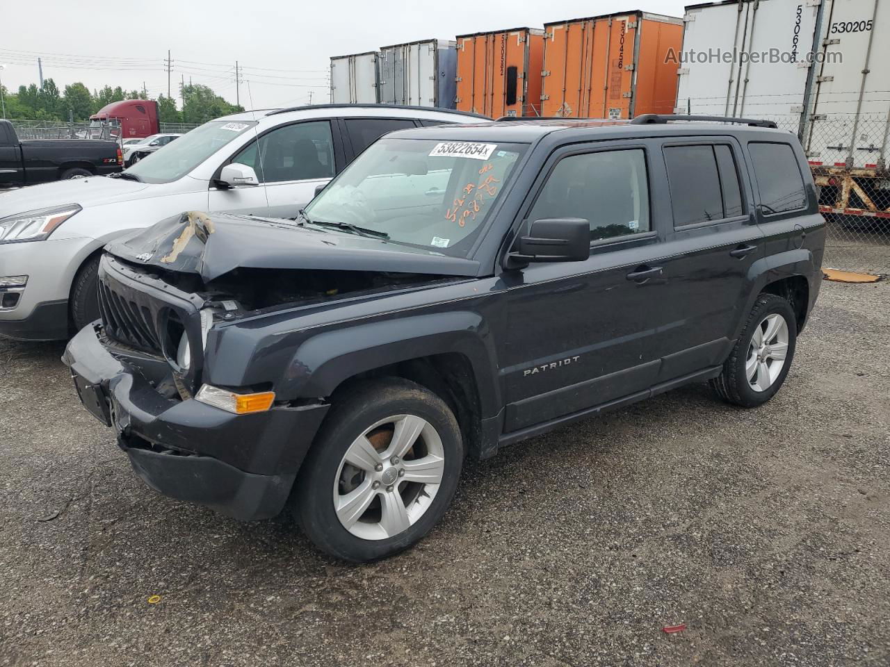 2014 Jeep Patriot Latitude Charcoal vin: 1C4NJPFB3ED722230