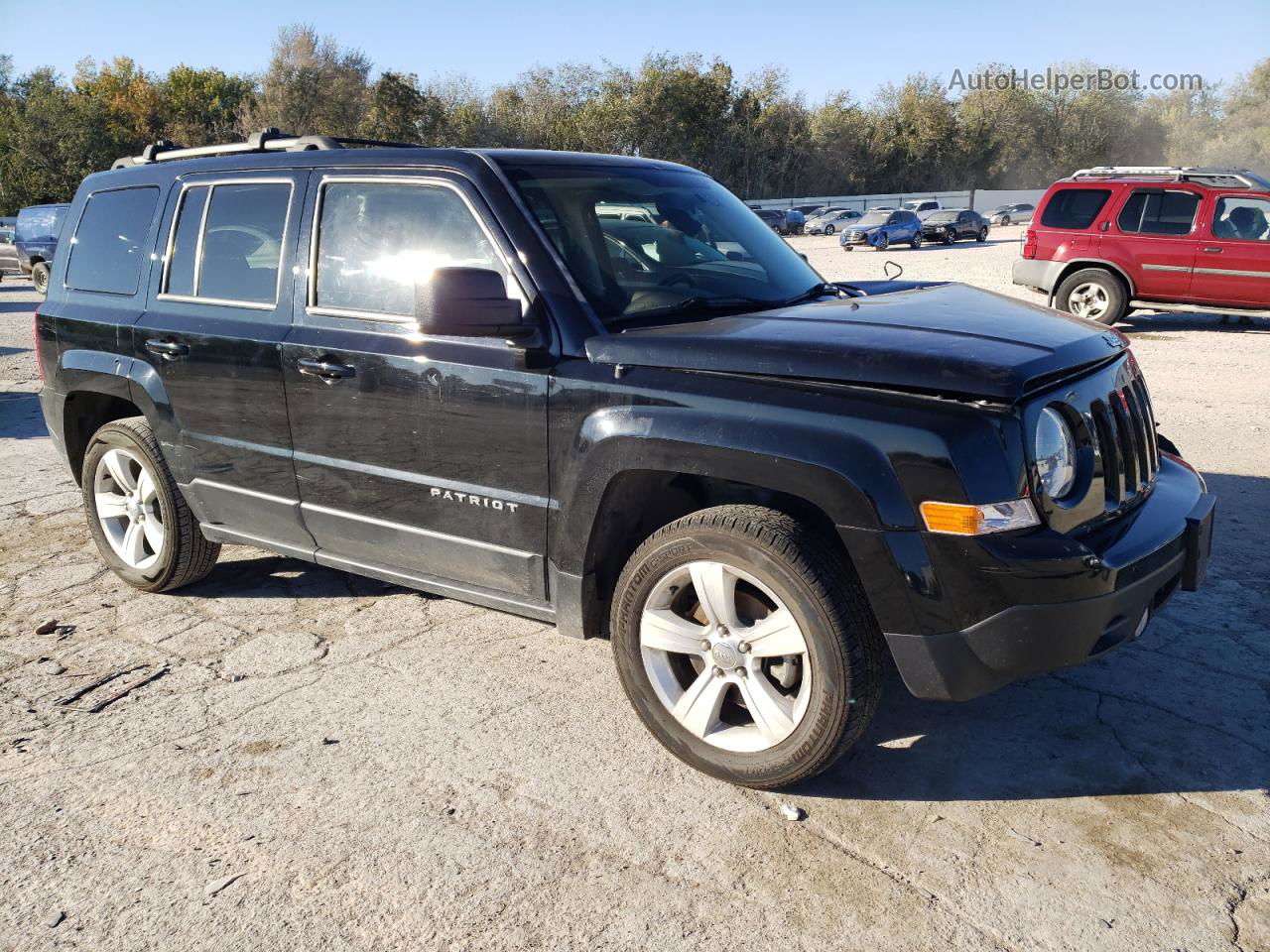 2016 Jeep Patriot Latitude Черный vin: 1C4NJPFB4GD578979