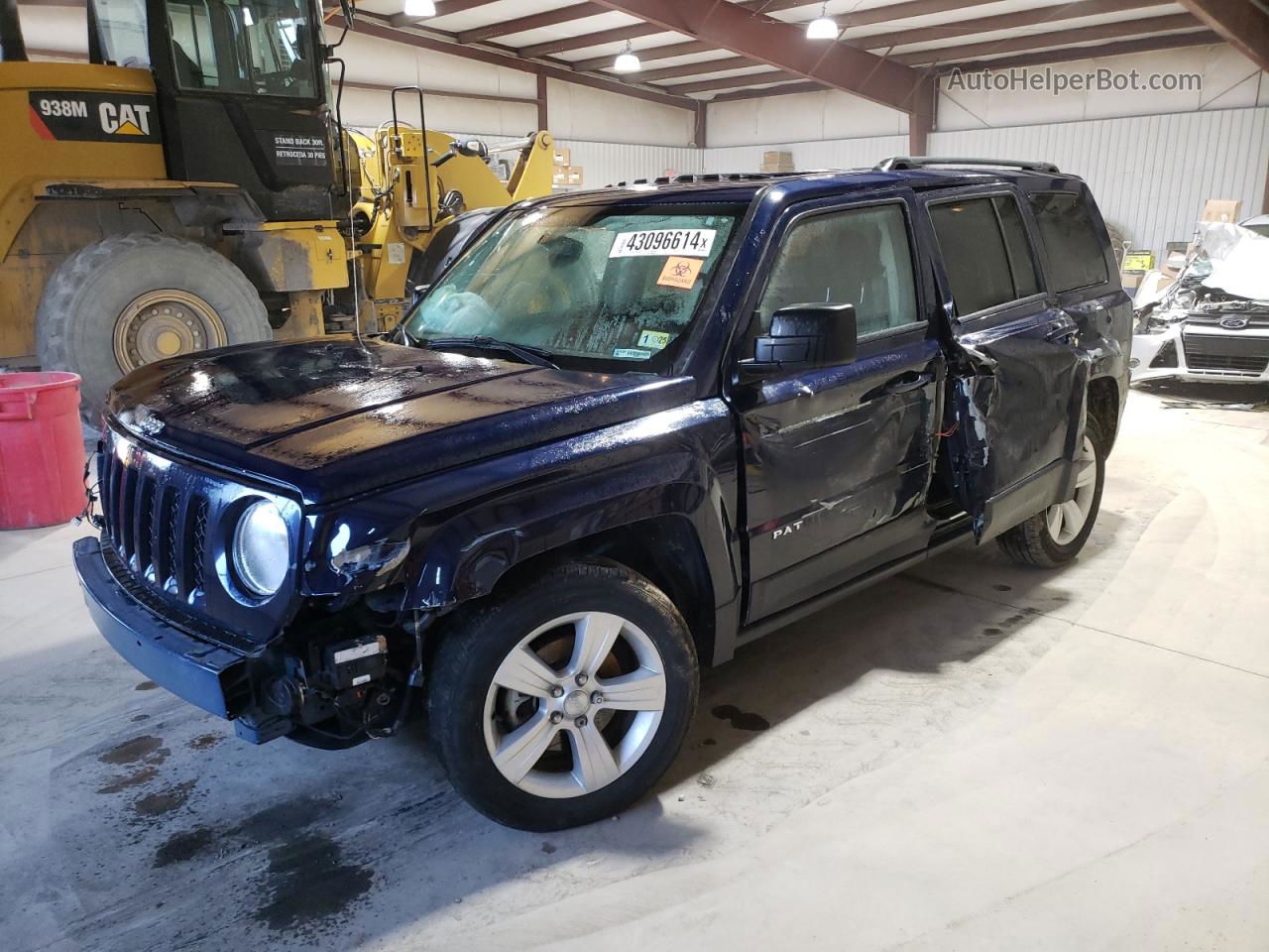 2014 Jeep Patriot Latitude Синий vin: 1C4NJPFB6ED913012