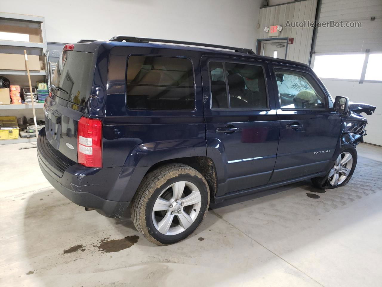 2014 Jeep Patriot Latitude Синий vin: 1C4NJPFB6ED913012