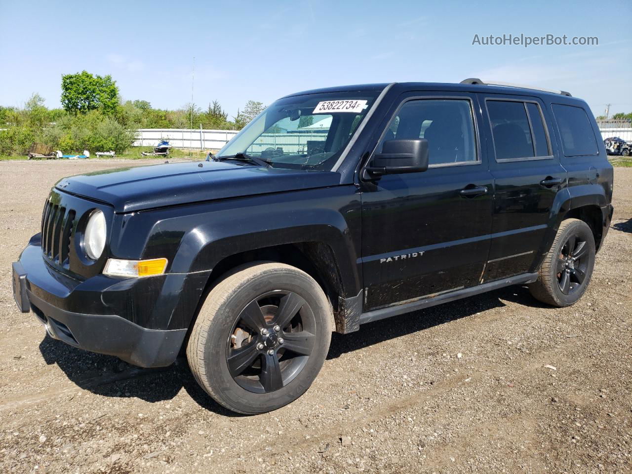 2012 Jeep Patriot Latitude Черный vin: 1C4NJPFB7CD698690