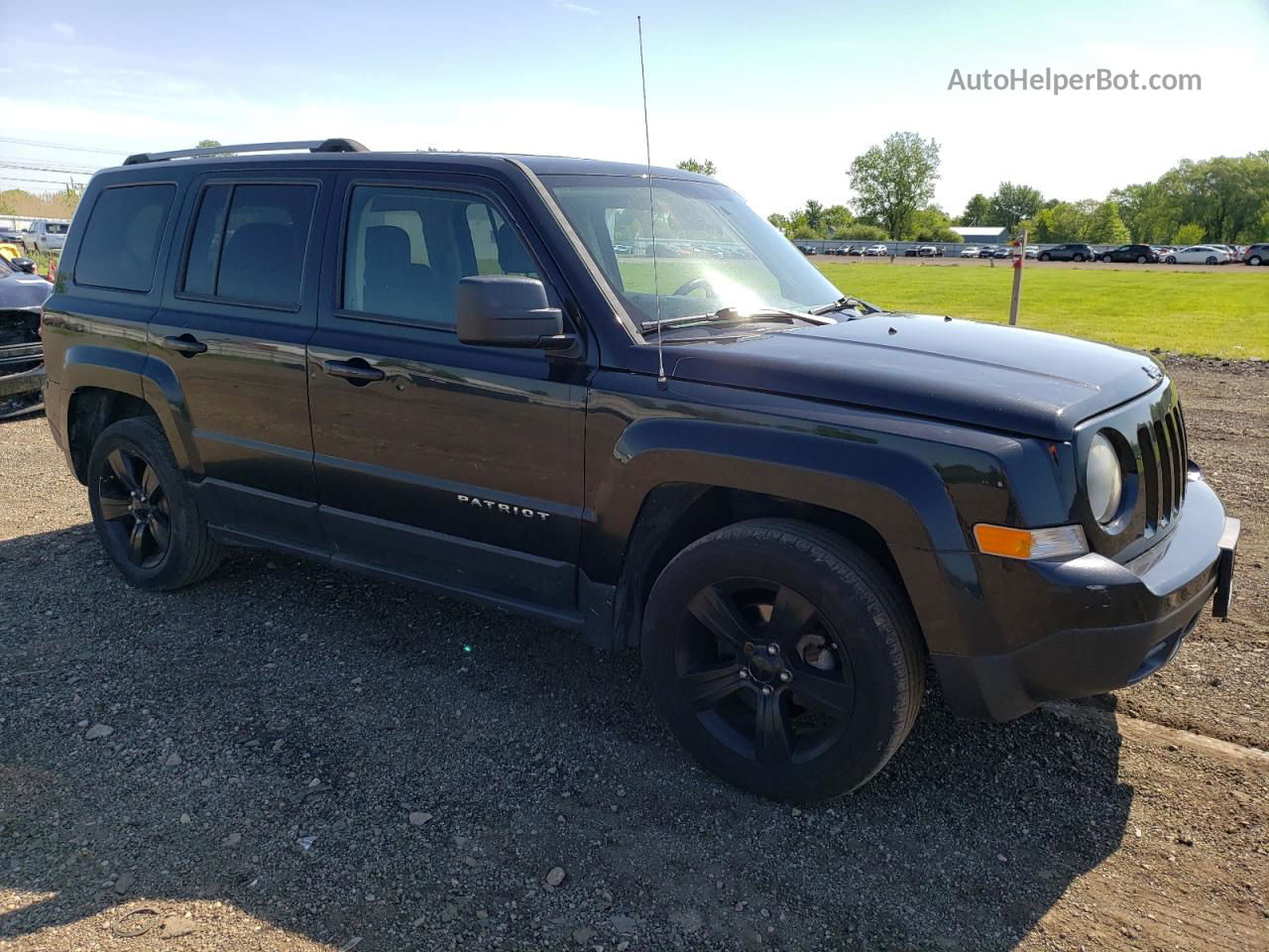 2012 Jeep Patriot Latitude Black vin: 1C4NJPFB7CD698690