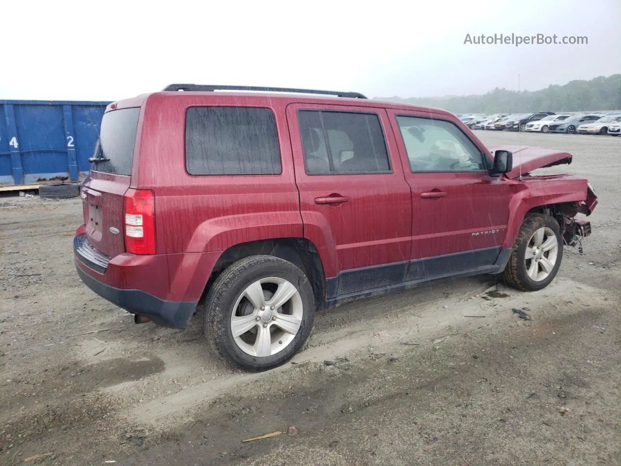 2014 Jeep Patriot Latitude Темно-бордовый vin: 1C4NJPFB7ED650321