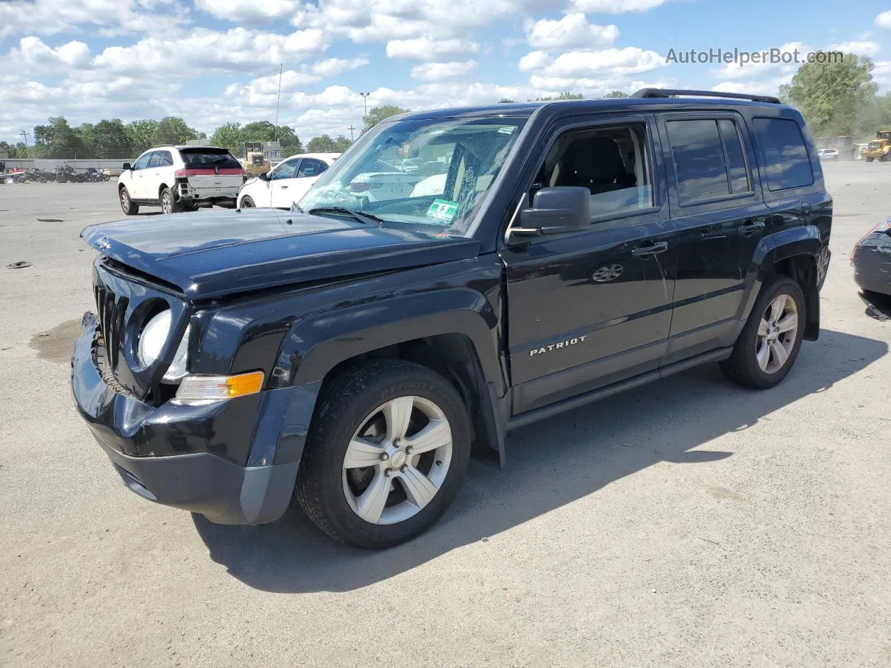 2014 Jeep Patriot Latitude Черный vin: 1C4NJPFB7ED764786