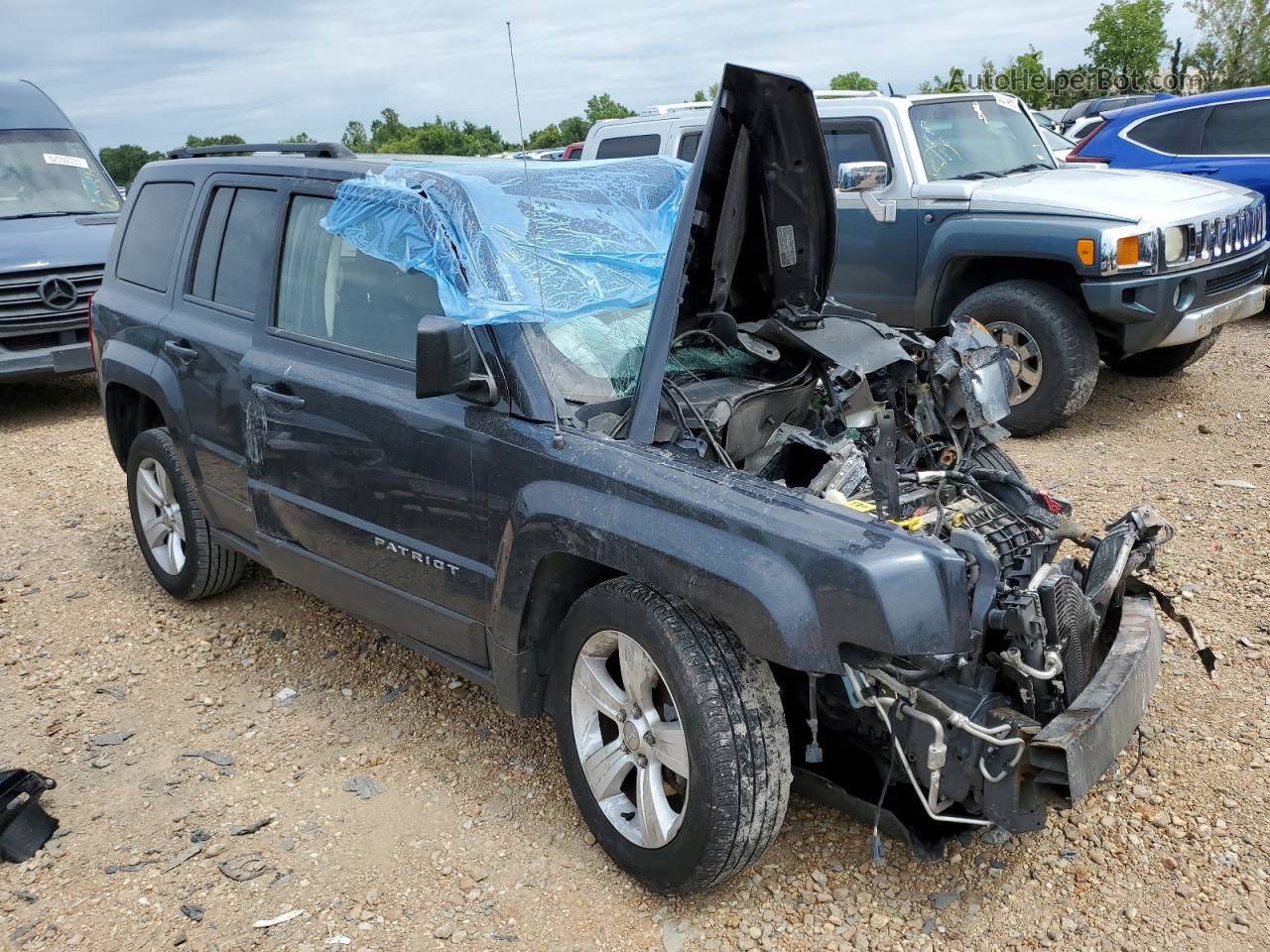 2014 Jeep Patriot Latitude Угольный vin: 1C4NJPFB8ED731974