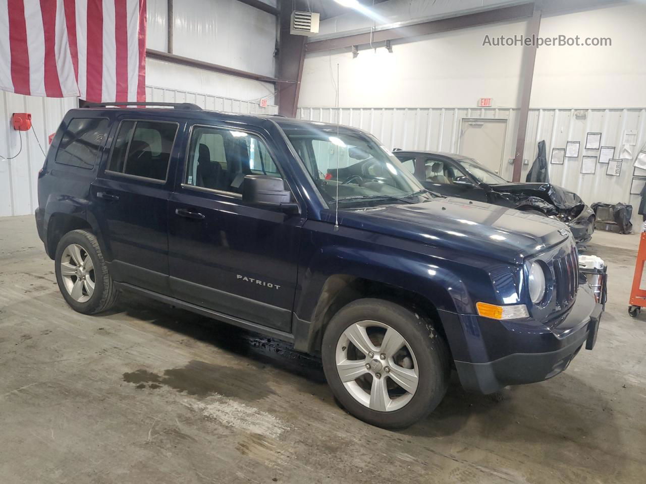 2014 Jeep Patriot Latitude Blue vin: 1C4NJPFB8ED790636