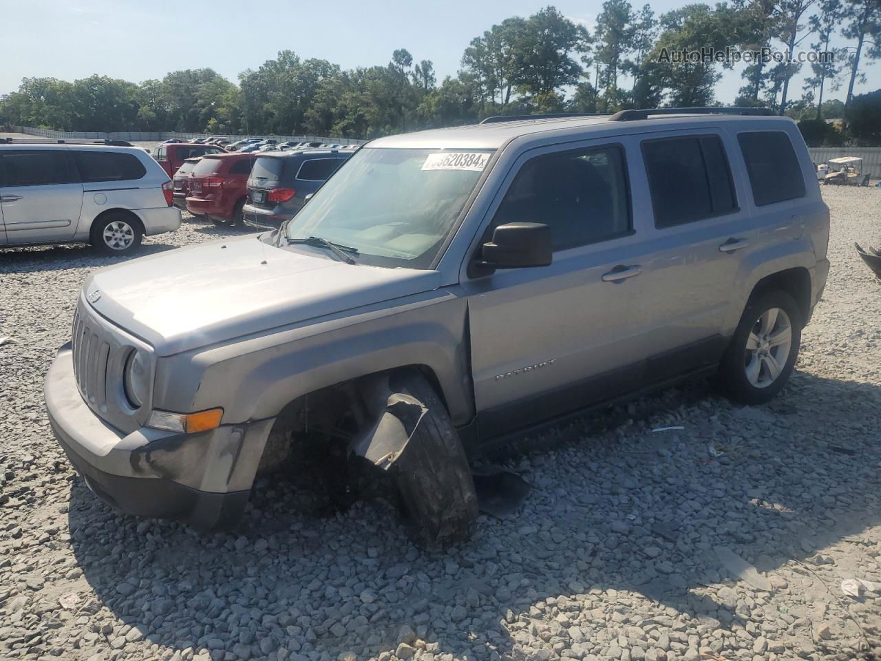 2016 Jeep Patriot Latitude Silver vin: 1C4NJPFB8GD677191