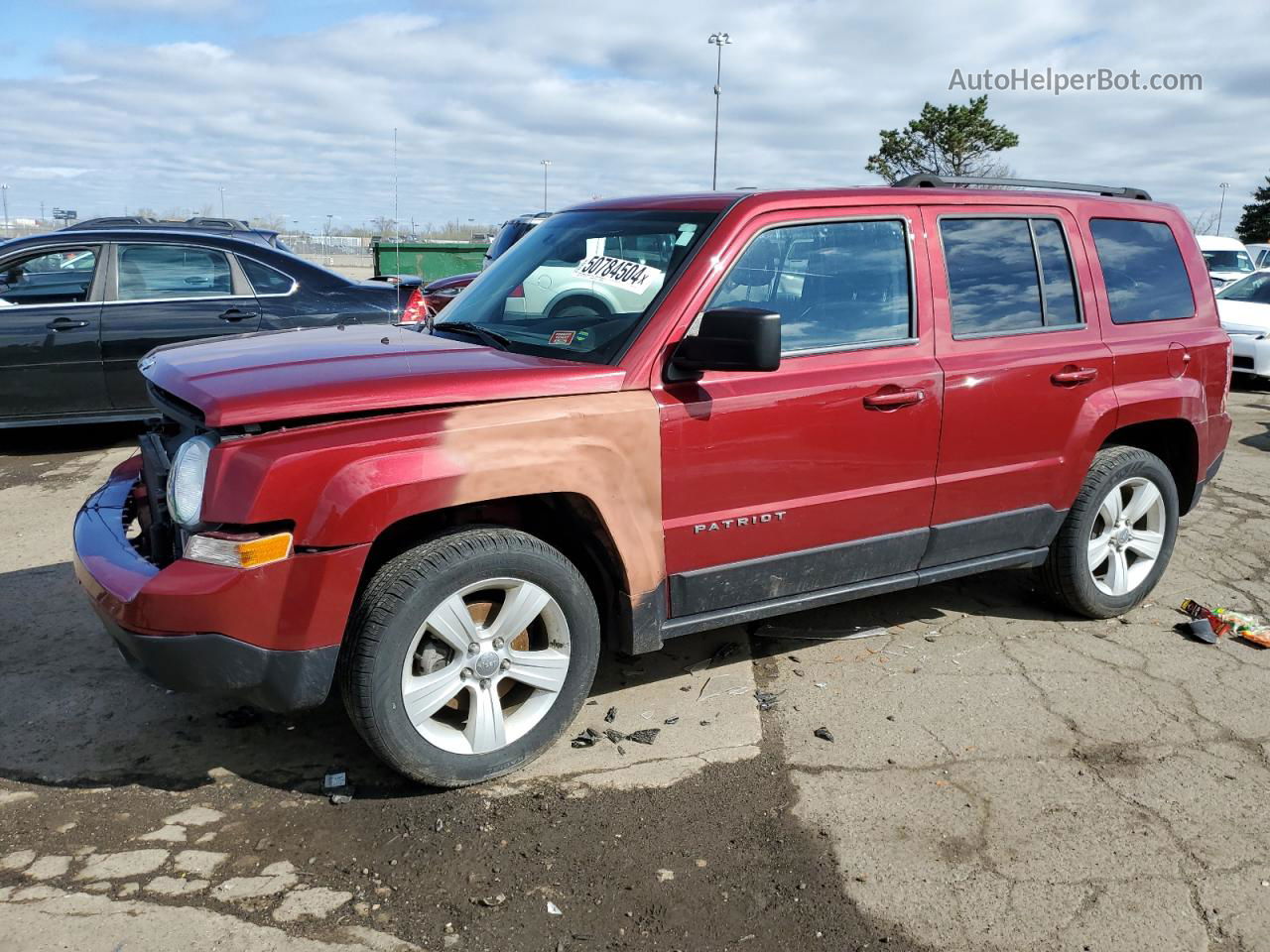 2016 Jeep Patriot Latitude Red vin: 1C4NJPFB8GD749443