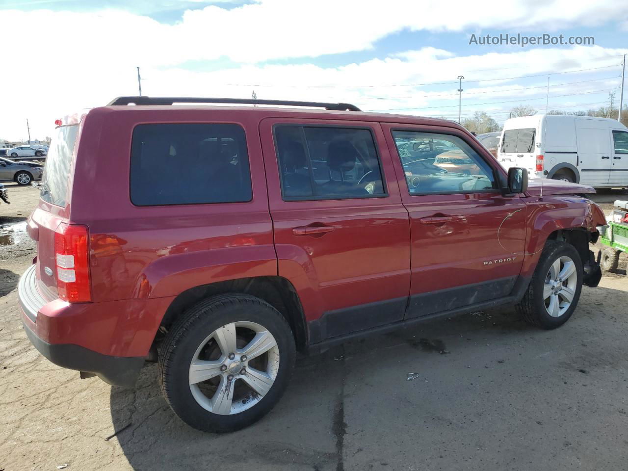 2016 Jeep Patriot Latitude Red vin: 1C4NJPFB8GD749443