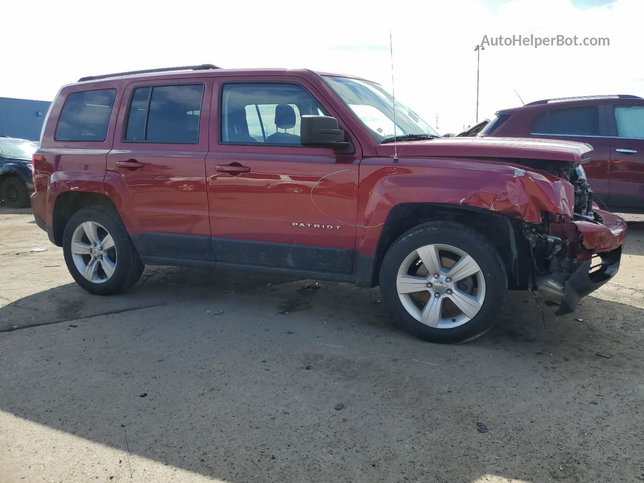 2016 Jeep Patriot Latitude Red vin: 1C4NJPFB8GD749443