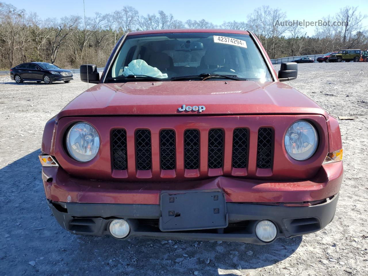 2014 Jeep Patriot Latitude Red vin: 1C4NJPFB9ED540094