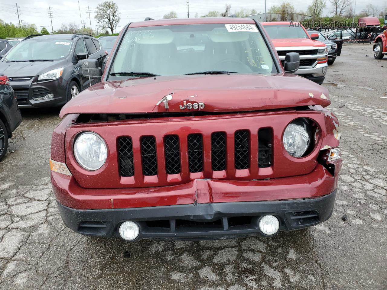 2014 Jeep Patriot Latitude Burgundy vin: 1C4NJPFB9ED547823