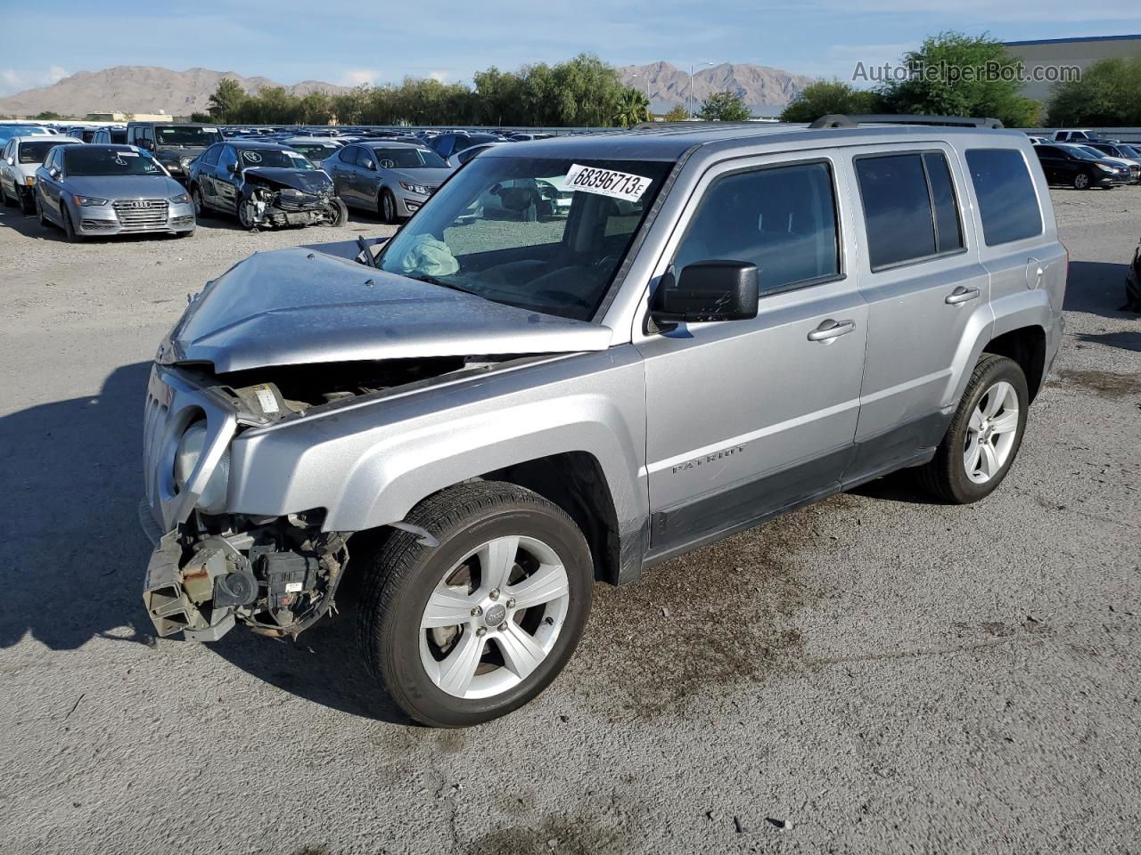 2016 Jeep Patriot Latitude Серый vin: 1C4NJPFB9GD648413