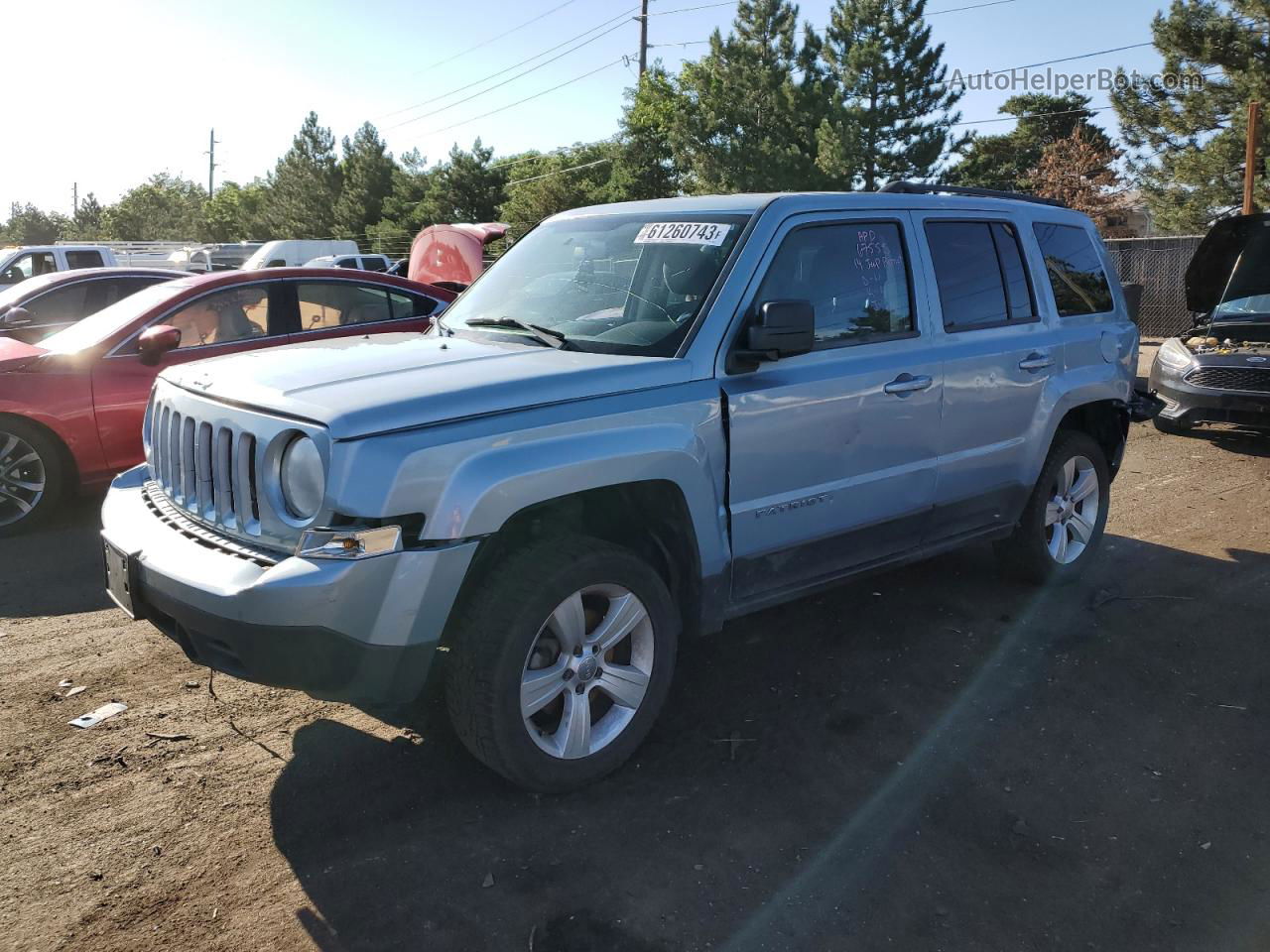 2014 Jeep Patriot Sport Синий vin: 1C4NJRBB0ED523217