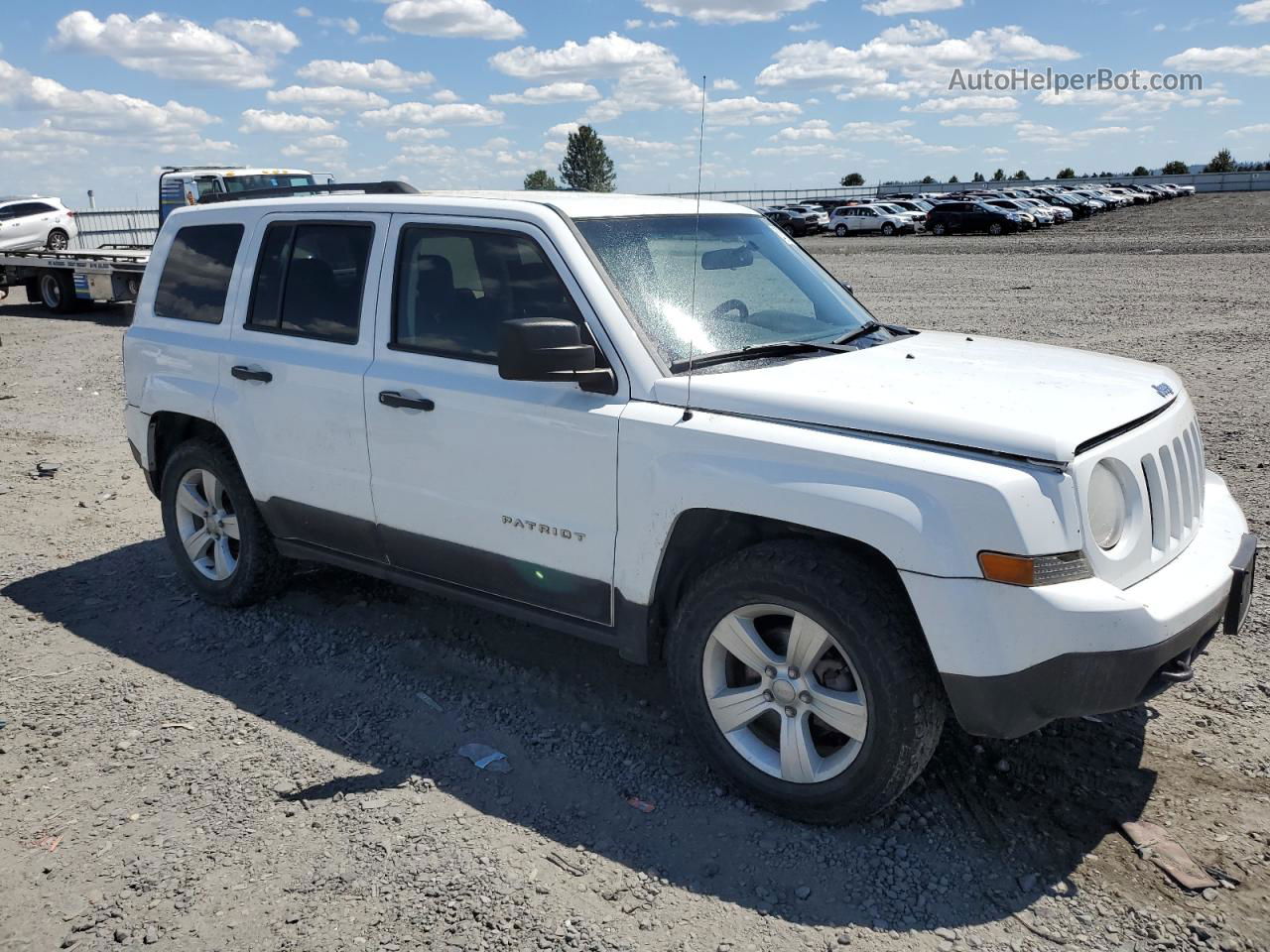 2014 Jeep Patriot Sport White vin: 1C4NJRBB0ED645950