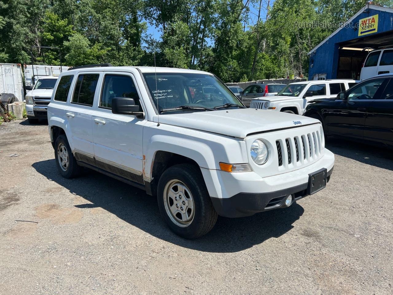 2016 Jeep Patriot Sport White vin: 1C4NJRBB0GD542448