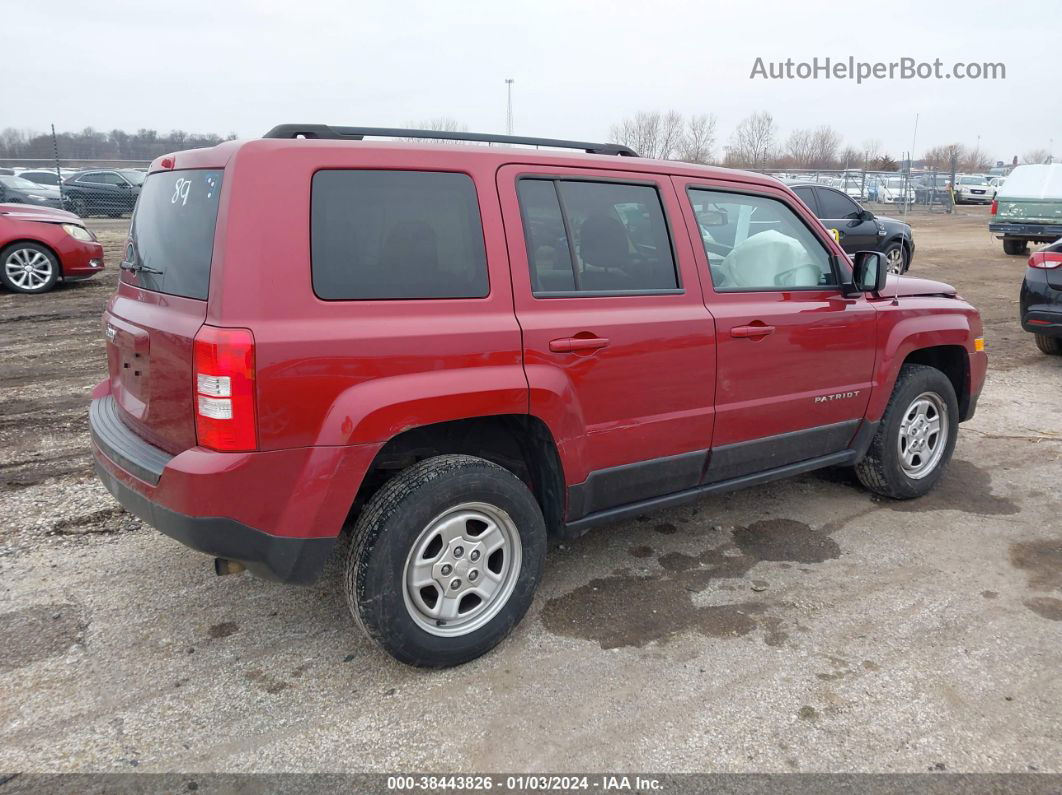 2016 Jeep Patriot Sport Red vin: 1C4NJRBB0GD579502